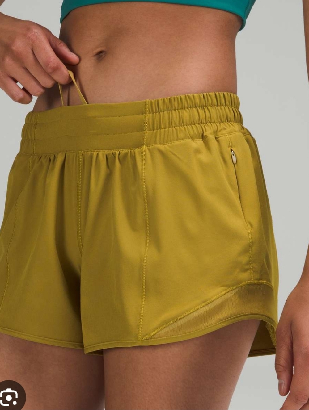 Lululemon Hotty Hot Short 4" Auric Gold Color